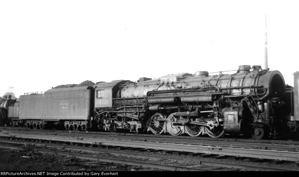 BM 2-8-4 #4021 - Boston & Maine